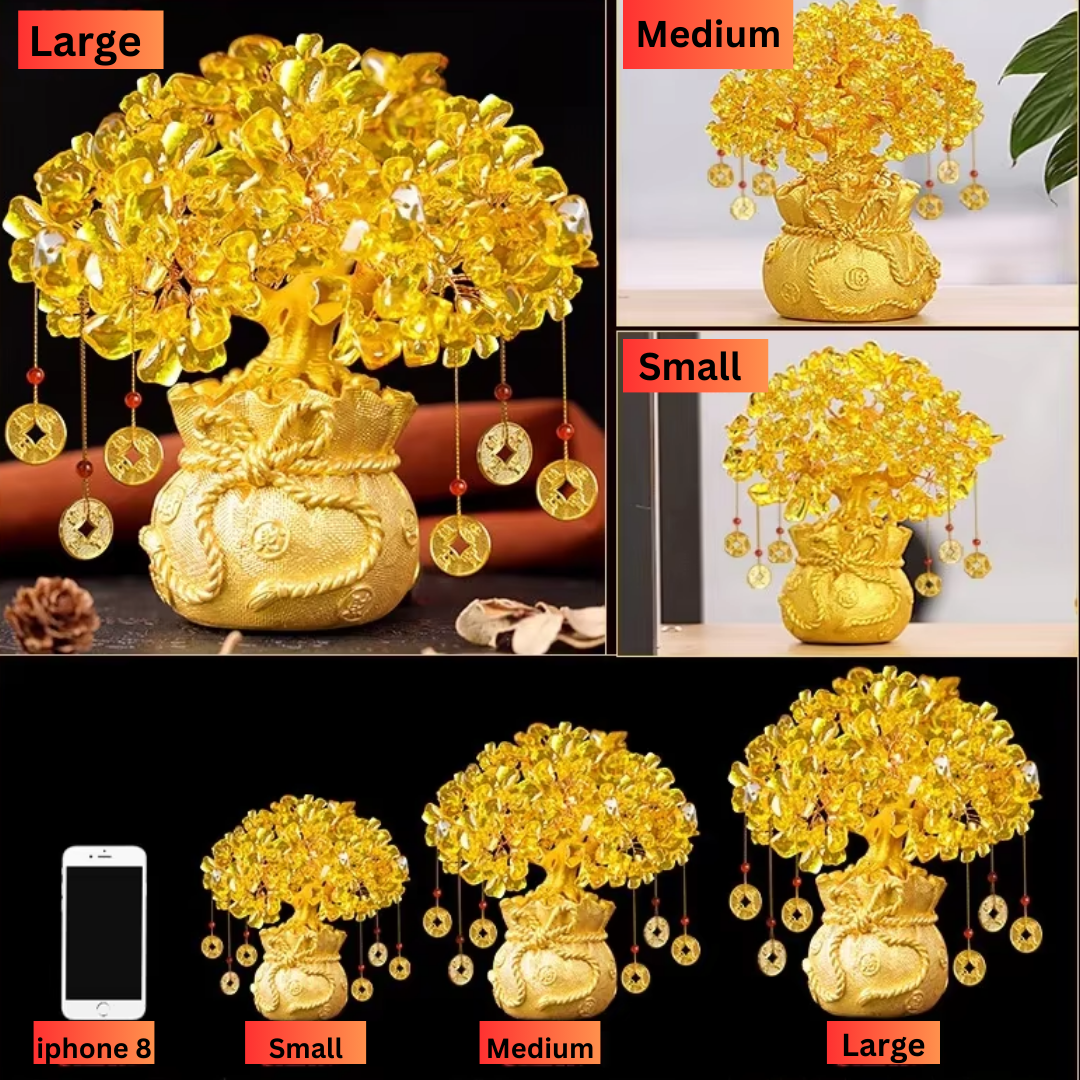 Wealth-Attracting Citrine Bonsai Tree