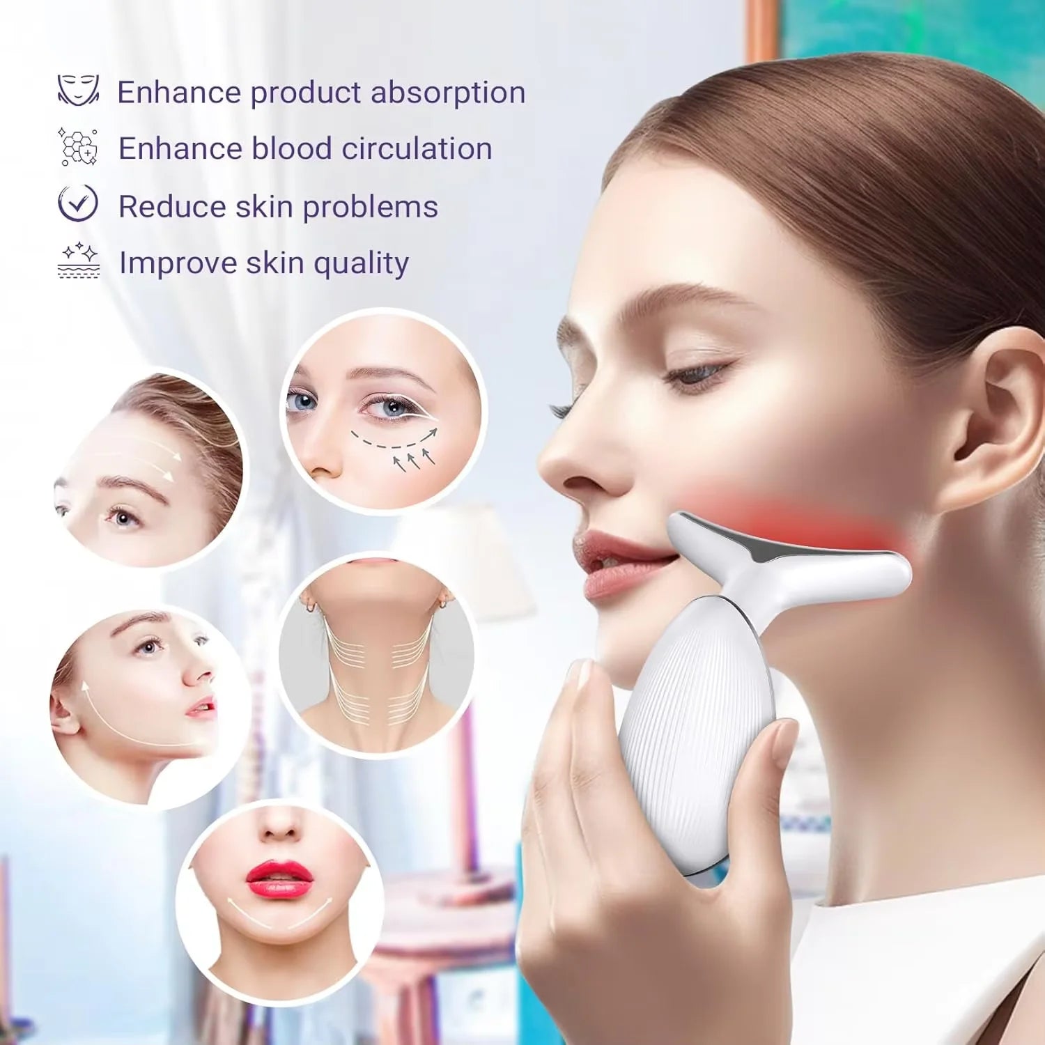 7 Color Radiant Glow Neck Facial Device