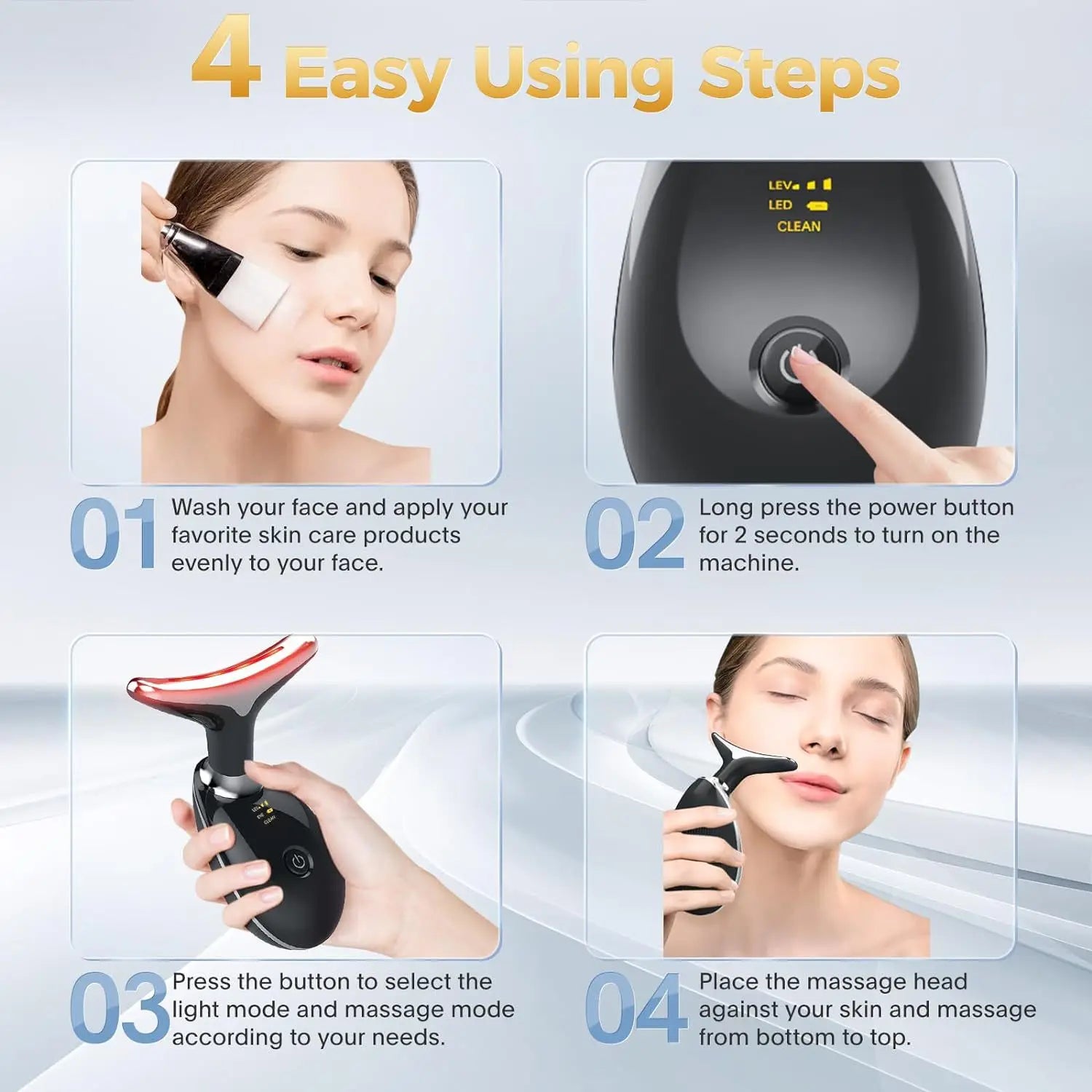 7 Color Radiant Glow Neck Facial Device