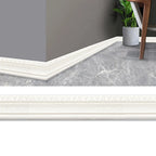 Adhesive Foam Molding Trim 3D Embossing 2.3M Multifuncself Adhesive Wall Trim Line Skirting Border Decor Sticker Wallstick Decor