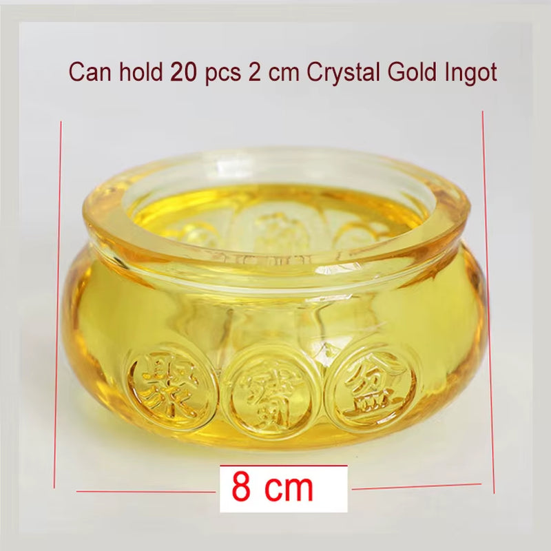 Cornucopia Citrine Cornucopia Gold Ingot Home Decorative Ornament Handicrafts Wealth Basin Office Citrine Creative Treasure Bowl
