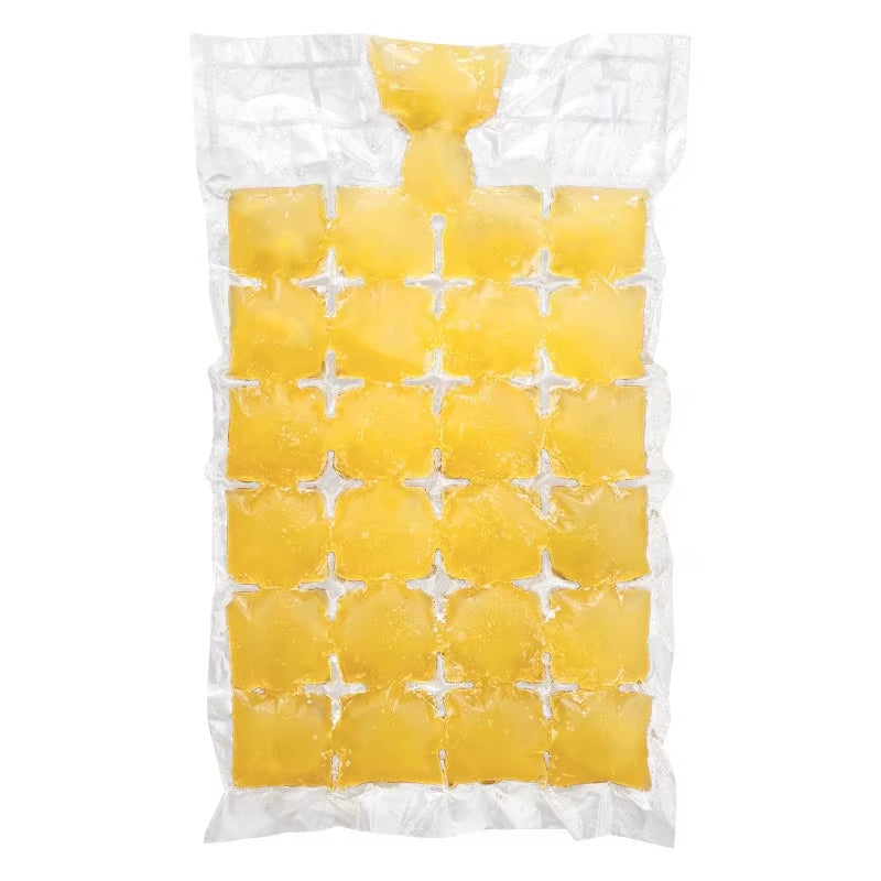 10-100Pcs Ice Tray Mold Bags Disposable Lattice Ice-Making Bags with Funnel Bar Self-Sealing Ice Tray Bag Edible Frozen Ice