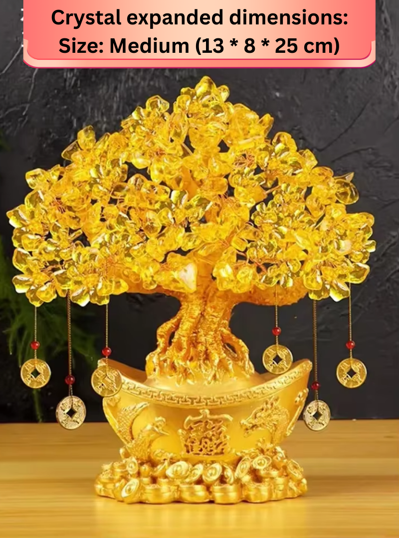 Wealth-Attracting Citrine Bonsai Tree