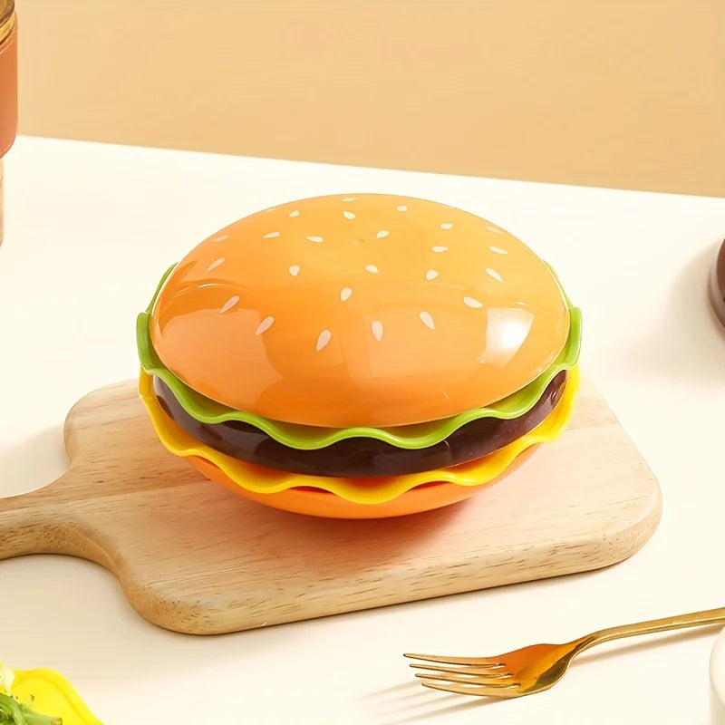 Stackable Hamburger Plate Set- Mini Dinner Plates with Bone Spit Design,Funny Sauce Containers for Table Decor Bone Disc
