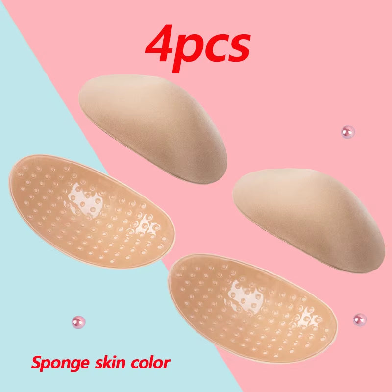 1Pair Invisible Detachable Breathable Silicone Shoulder Pad for Woman Shoulder Enhancer Reusable Self-Adhesive Clothing