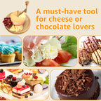 Cheese curler cutter making cheese and chocolate shavings for cakes, salads, and desserts – must-have kitchen tool