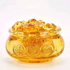 Cornucopia Citrine Cornucopia Gold Ingot Home Decorative Ornament Handicrafts Wealth Basin Office Citrine Creative Treasure Bowl