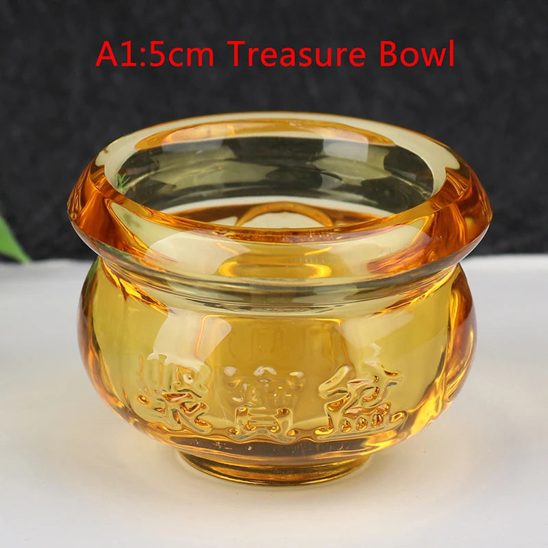 5cm Feng Shui Golden Treasure Bowl symbolizing wealth, abundance, and prosperity for home or office