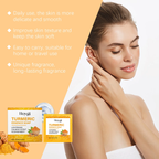 Hoygi Turmeric Essence Soap with lightening, collagen nourishment, and long-lasting fragrance—daily use for smoother, softer skin
