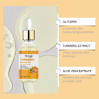 Hoygi Turmeric Facial Oil with glycerin, turmeric, and aloe vera—lifting, brightening, and deeply hydrating skincare