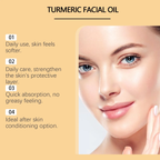 Hoygi Turmeric Facial Oil—daily use for softer skin, quick absorption, non-greasy feel, and protective skin conditioning