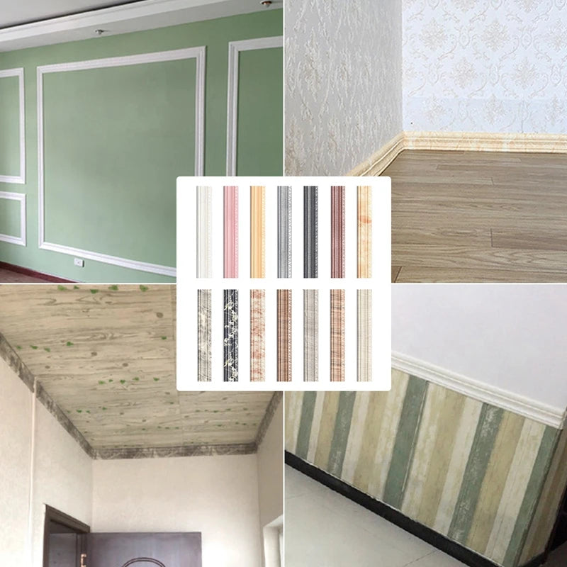 2.3M 3D Embossed Adhesive Wall Molding