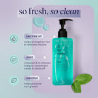 SpaLife Hit Reset men’s shampoo with tea tree, mint, and menthol—hydrates scalp, removes residue, and promotes fresh, clean hair.